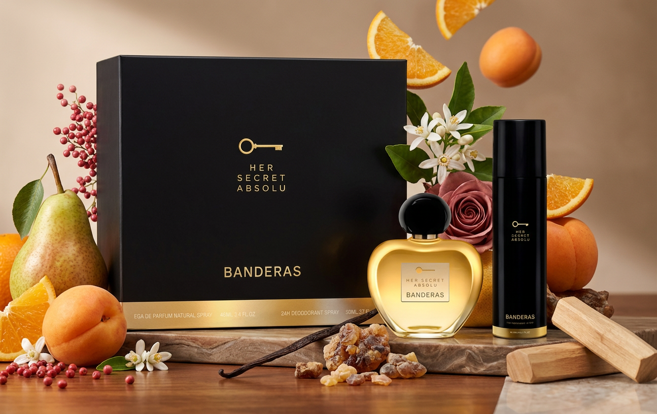 Set Perfume Her Secret Absolu Eau de Parfum 80ml + desodorante 150ml
