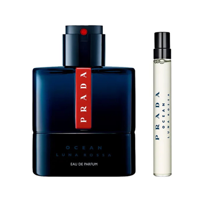 Set Perfume Hombre Luna Rossa Ocean Edp + Perfumero