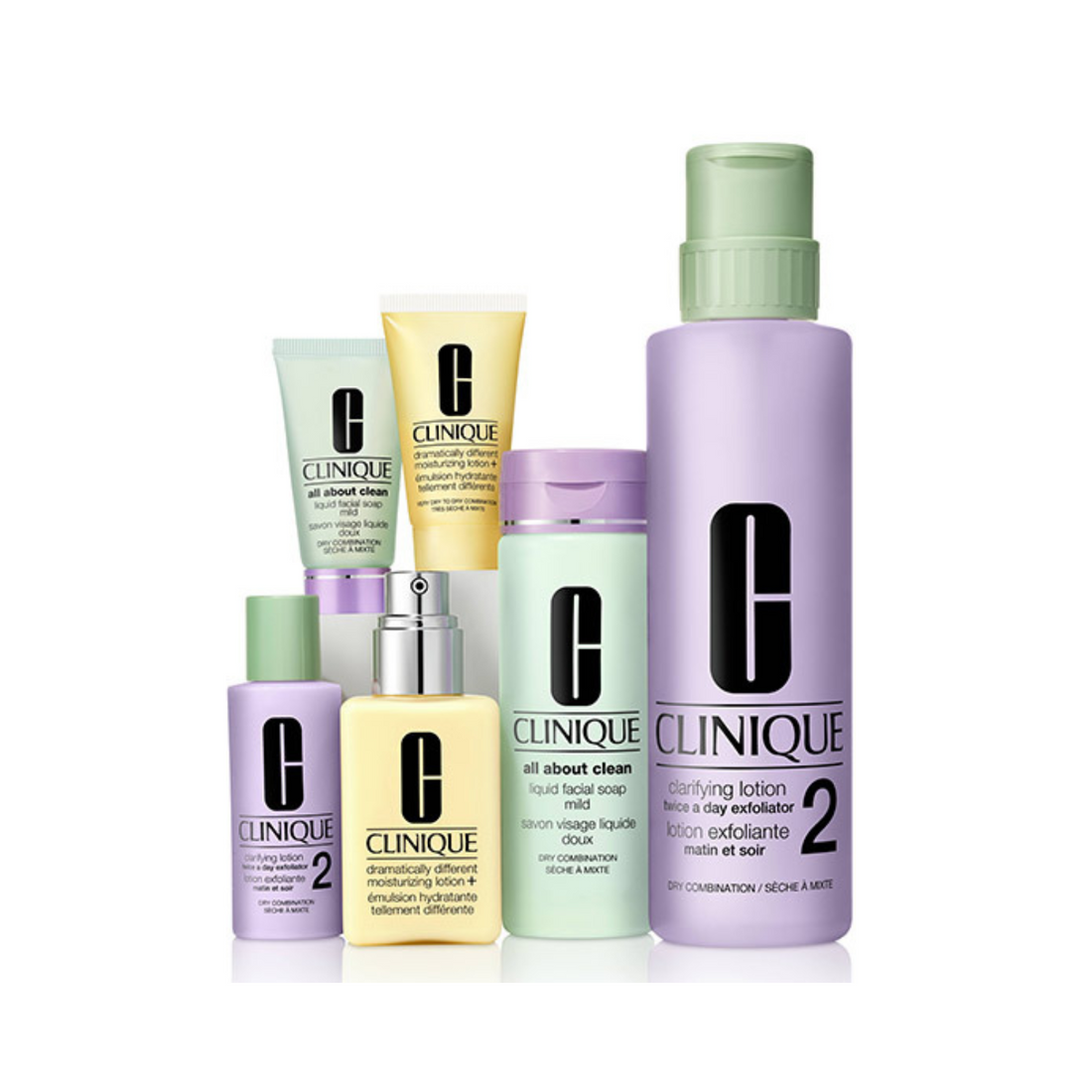 Set Clinique Rutina 3 Pasos: Piel Mixta A Seca