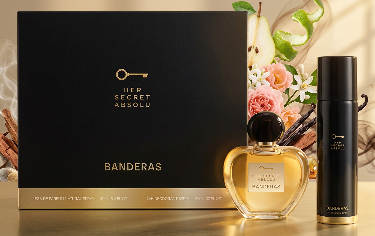 Set Perfume Her Secret Absolu Eau de Parfum  80ml + desodorante 150ml